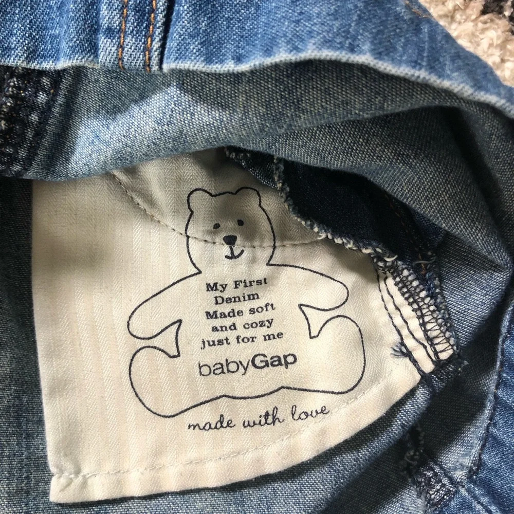 Baby Gap denim overall dress